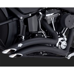 VANCE & HINES Auspuffanlage Big Radius 2 in 2 für Harley Davidson schwarz