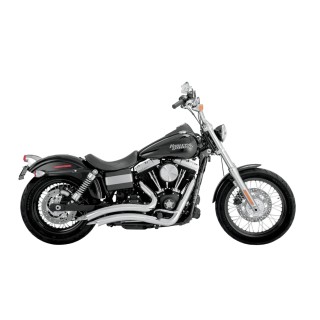VANCE & HINES Auspuff Big Radius für Harley Davidson Dyna verchromt