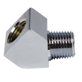 Öldruck Manometer Fitting 1/8 Zoll NPT Chrom für Harley Davidson 38-99 Big Twin