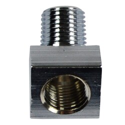 Öldruck Manometer Fitting 1/8 Zoll NPT Chrom für Harley Davidson 38-99 Big Twin