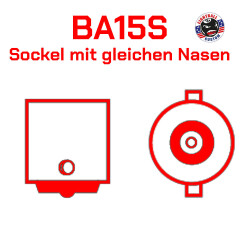 Ersatz Birne Einfaden weiß  für Harley orig. Bullet Blinker EU Modelle BA15S