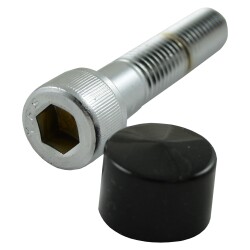 Aufsteckbare Kappe für 3/8 Zoll Inbus Schrauben Schwarz für Harley Davidson Zoll
