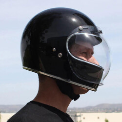 BILTWELL Bubble Visier klar für Harley Davidson und Motorrad Helme