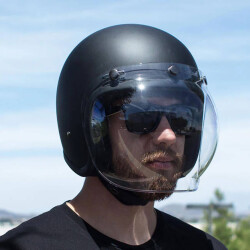 BILTWELL Bubble Visier klar für Harley Davidson und Motorrad Helme