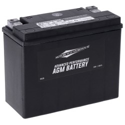 MCS AGM Batterie 12V 22AH 300 CCA  für Harley Touring 80-96 FLT ers OEM 66010-82C