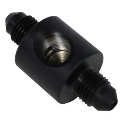 AN 3 Bremsleitung Adapter T-Stück für 1/8 NPT Harley Bremslichtschalter schwarz