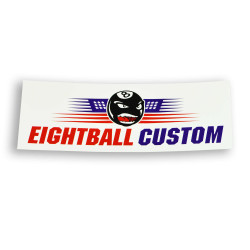 Eightball-Custom SET 9 Stück Aufkleber gemischt