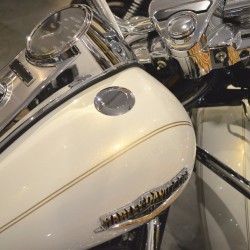 2 Pop Up Tankdeckel für alle für Harley Davidson Dyna Softail 1983-1995 chrom