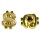 TRIK TOPZ Dollar Ventilkappen Gold 1 Paar für Harley & Motorrad