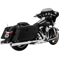 Vance & Hines Power Duals chrom X-Pipe Krümmer Anlage für Harley Touring 09-16