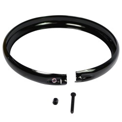 Scheinwerfer Zierring Bates Style 5-3/4  schwarz Glanz...