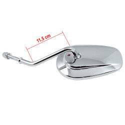 Riptide Spiegel lang Chrom für Harley Davidson ECE ersetzt 91840-03 91845-03