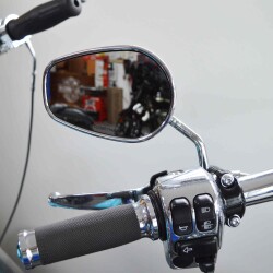 Riptide Spiegel lang Chrom für Harley Davidson ECE ersetzt 91840-03 91845-03