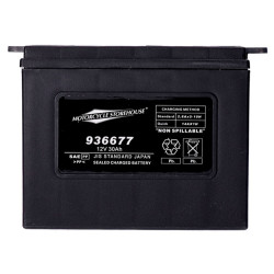MCS AGM Batterie 12V 30 AH 370 CCA  für Harley FL 65-84  XL 67-78 ers. 66007-84