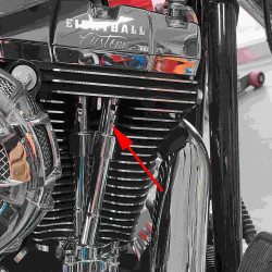 Stössel Abdeckung Klammer Chrom für Harley Softail Dyna Touring ersetzt 17968-99