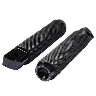 Rough Crafts Fußrasten Sozius Gummi schwarz für Harley Davidson Softail M8 18-26