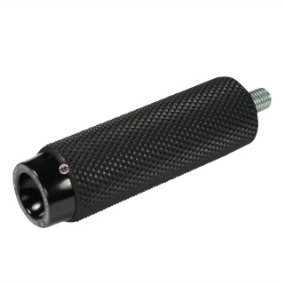 Rough Crafts Alu Schaltraste Gummi schwarz  für Harley Davidson 5/16-24 Gewinde