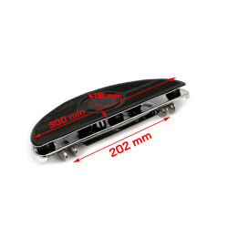 Ovale Trittbretter chrom für Harley Softail Dyna Touring1986-2024 ers. 50621-79