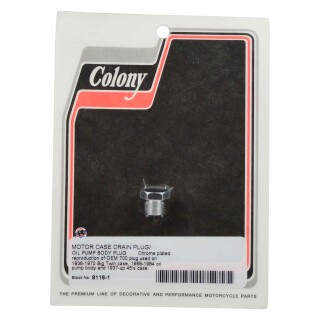 Colony Ablassschraube chrom für Harley Davidson Big Twin ers. 453-11 700