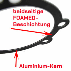Alu-Foamed Manifold Dichtung Luftfilter Grundplatte...
