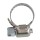Schlauchschellen Tank Edelstahl Hose Clamp für Harley Benzin Ölleitung 14-18mm
