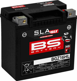 BS Battery BGZ16HL SLA-Max für Harley Davidson Sportster Pan America V-Rod AGM
