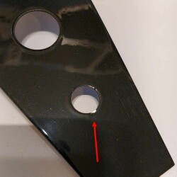 B-Ware Tank Cover für Harley Davidson Sportster Tank schwarz