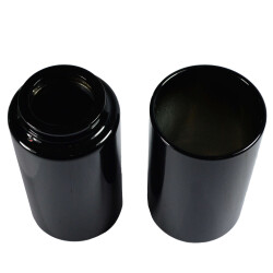 Flywheel Gabelcover 39mm  schwarz glanz für Harley...