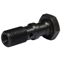 GOODRIDGE Banjo Bolt Hohlschraube Doppel Anschluss 3/8-24 für Harley schwarz