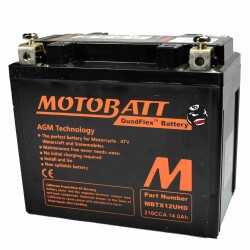 MOTOBATT Batterie MBTX12UUHD 14 Ah AGM für Harley...