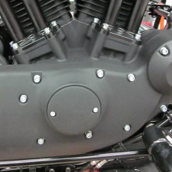 Point Cover Zündungsdeckel für Harley Sportster & Evo schwarz wrinkle 70-19
