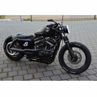 19 Zoll Chrom Stahl Speichen f. Harley Davidson Sportster Dyna Softail Rad Felge