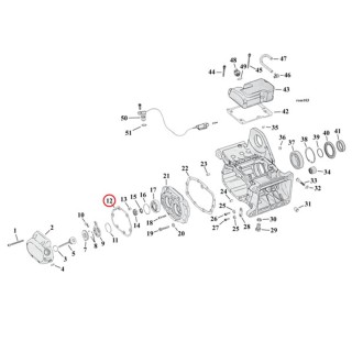 COMETIC Dichtung Getriebe Deckel Ausrücklager für Harley Davidson ers 36801-87